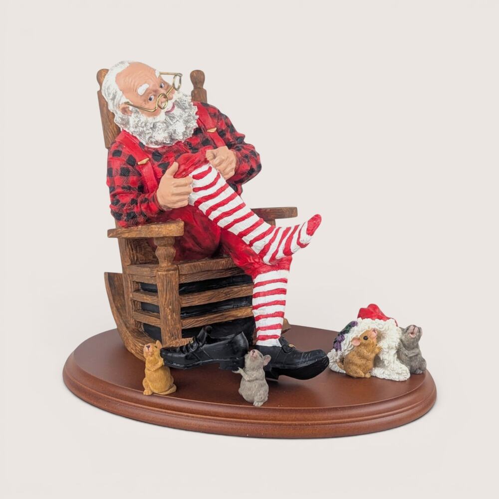 Vintage Dept 56 Bachman's Santa's Dress Rehearsal Figurine Set